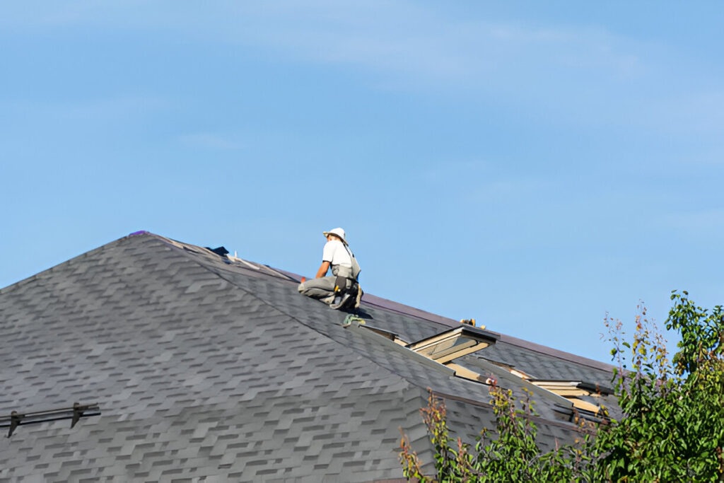 Damaged house siding due to storm